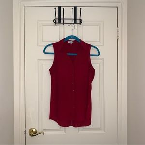 EXPRESS maroon sleeveless portofino
